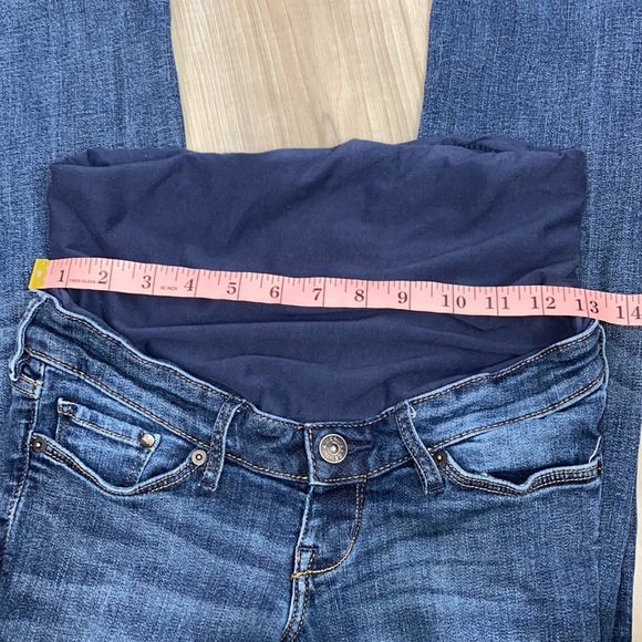 H&M Mama &Denim Straight High Rib Jeans Size 4 - Picture 6 of 8